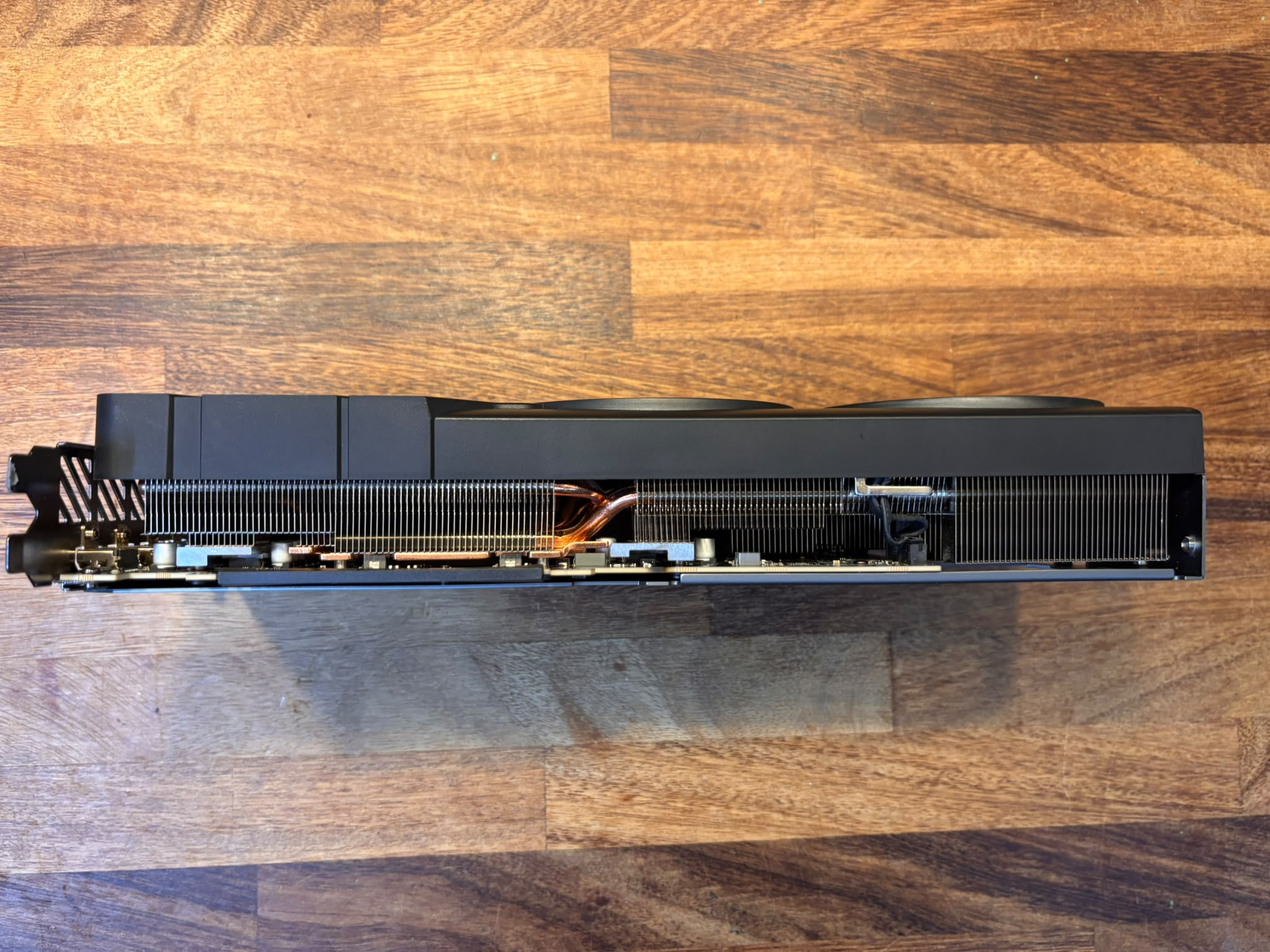 Board edge / cooler fin stack